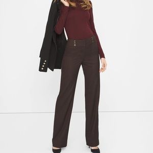 White House Black Market Trouser Brown The Wide Leg Pants 4 New